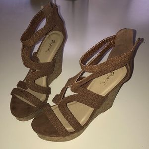 Tan wedges
